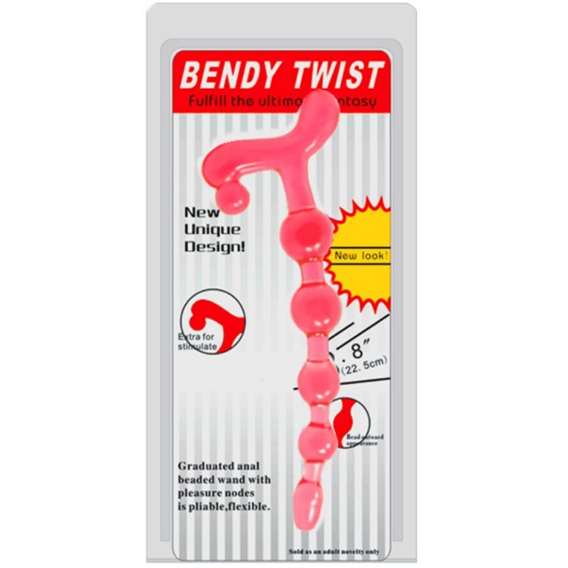 BAILE - BENDY TWIST RED ANAL BALLS - My naughty haven #