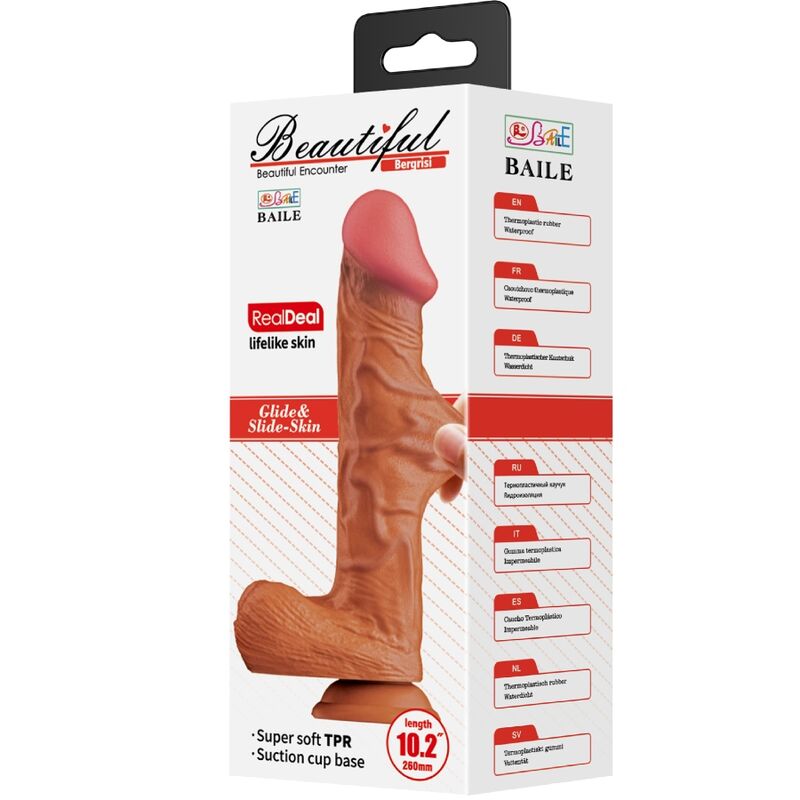 BAILE - BERGRISI REALISTIC DILDO 26 CM FLESH - My naughty haven #
