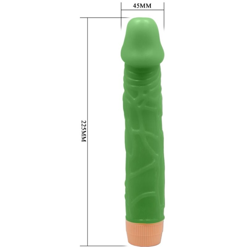 BAILE - BILL REALISTIC VIBRATOR 22.5 CM GREEN - My naughty haven #