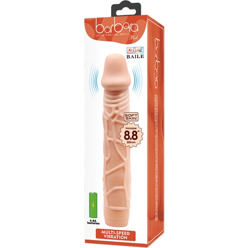 BAILE - BOB REALISTIC VIBRATOR 22.5 CM FLESH - My naughty haven #