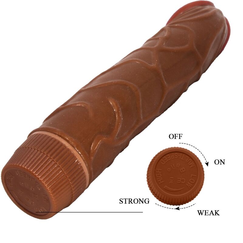 BAILE - BOB REALISTIC VIBRATOR 22.5 CM MULATTO - My naughty haven #
