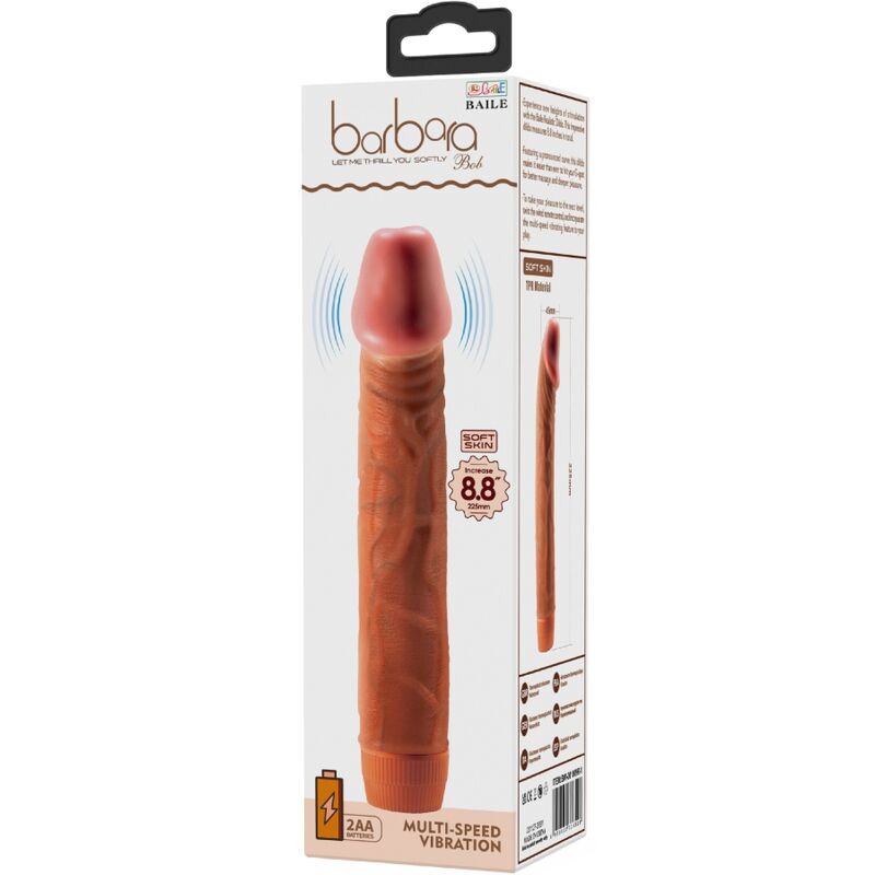 BAILE - BOB REALISTIC VIBRATOR 22.5 CM MULATTO - My naughty haven #