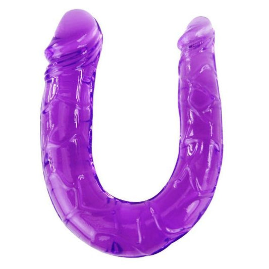 BAILE - DOUBLE DILDO IN LILAC FLEXIBLE JELLY - My naughty haven #