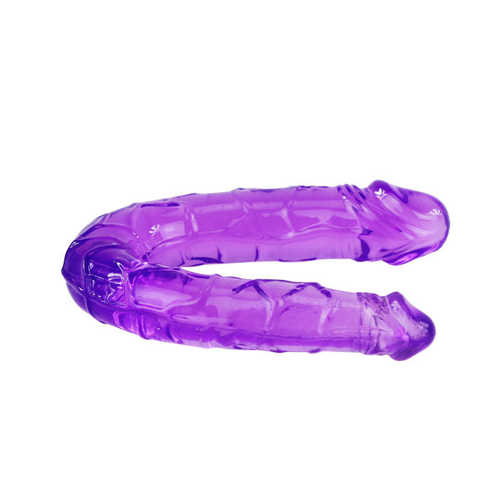 BAILE - DOUBLE DILDO IN LILAC FLEXIBLE JELLY - My naughty haven #