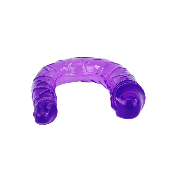 BAILE - DOUBLE DILDO IN LILAC FLEXIBLE JELLY - My naughty haven #