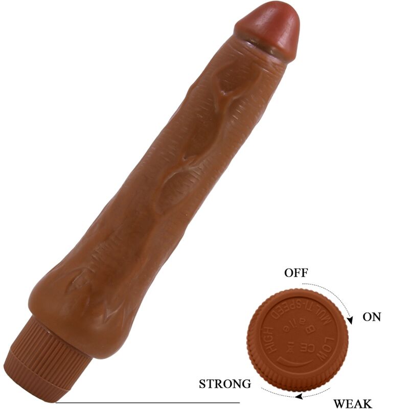 BAILE - DRYAD REALISTIC VIBRATOR 25 CM MULATTO - My naughty haven #