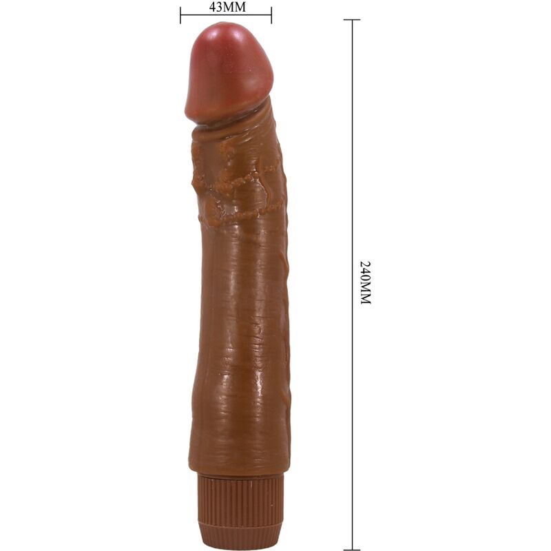 BAILE - DYBBUK REALISTIC VIBRATOR 24 CM MULATTO - My naughty haven #