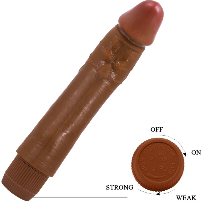 BAILE - DYBBUK REALISTIC VIBRATOR 24 CM MULATTO - My naughty haven #