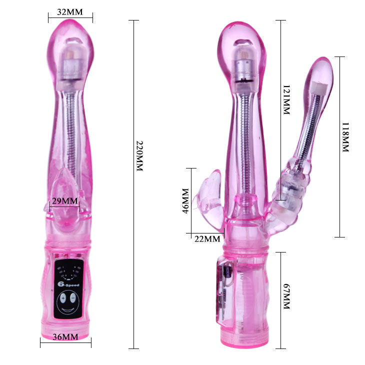 BAILE - FLEXIBLE VIBRATOR WITH ANAL STIMULATOR - My naughty haven #