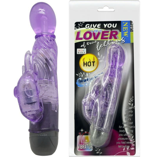 BAILE - GIVE YOU A KIND OF LOVER VIBRATOR WITH LILAC RABBIT 10 MODES - My naughty haven #