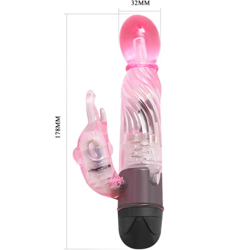 BAILE - GIVE YOU A KIND OF LOVER VIBRATOR WITH PINK RABBIT 10 MODES - My naughty haven #