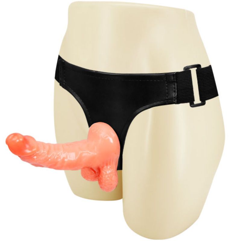 BAILE - HARNESS WITH REALISTIC PENIS AND ULTRA PASSIONATE ADJUSTABLE PANTIES 15.5 CM - My naughty haven #