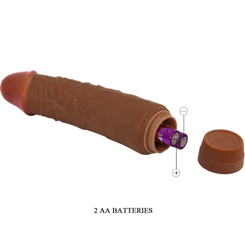 BAILE - JEFF REALISTIC VIBRATOR 19.5 CM MULATTO - My naughty haven #