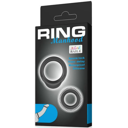 BAILE - KIT 2 SILICONE RINGS RING MANHOOD - My naughty haven #