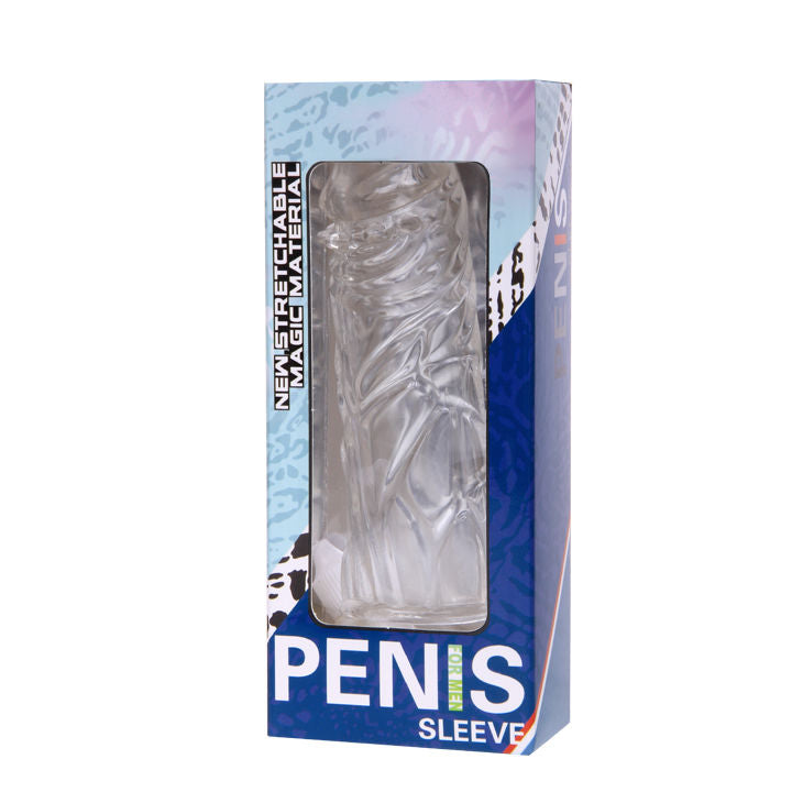 BAILE - LILAC COVER FOR THE PENIS IN ADAPTABLE SILICONE 13 CM - My naughty haven #