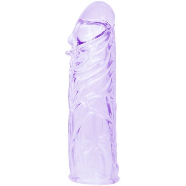 BAILE - LILAC COVER FOR THE PENIS IN ADAPTABLE SILICONE 13 CM - My naughty haven #