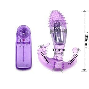 BAILE - LILAC VAGINAL AND ANAL STIMULATOR WITH VIBRATION - My naughty haven #