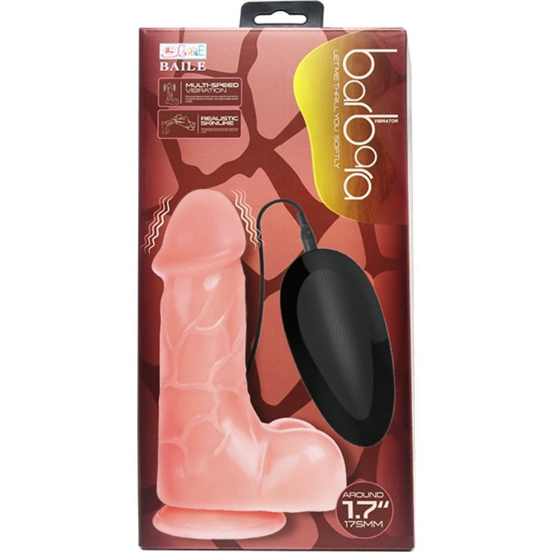 BAILE - NATURAL BARBARA REALISTIC VIBRATOR 21 CM - My naughty haven #