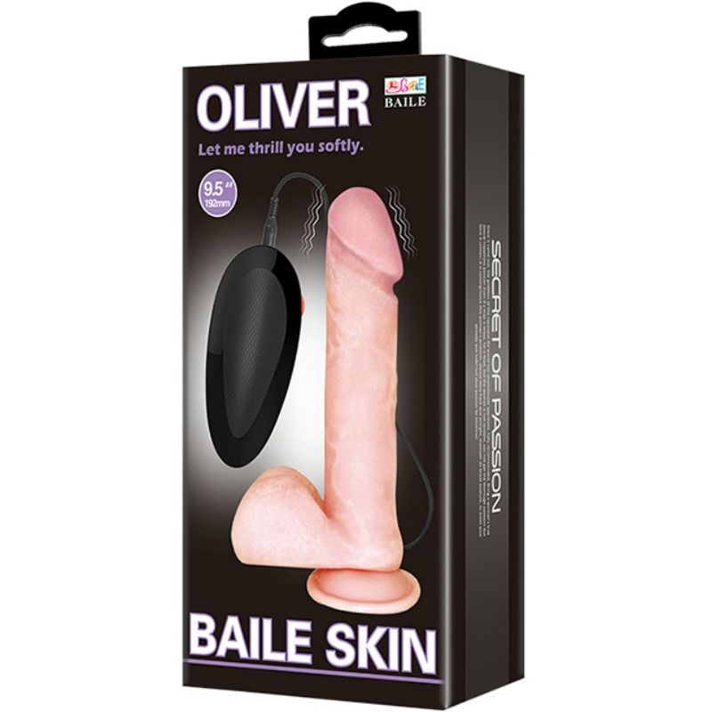 BAILE - OLIVER REALISTIC DILDO WITH VIBRATION - My naughty haven #