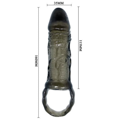 BAILE - PENIS EXTENSION SHEATH WITH STRAP FOR TESTICLES 11.5 CM - My naughty haven #