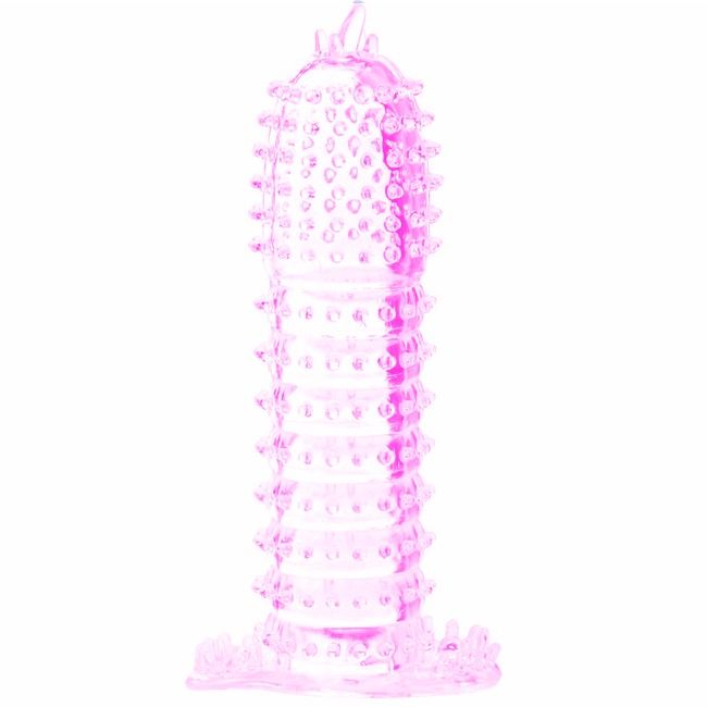 BAILE - PENIS SHEATH WITH PINK STIMULATING POINTS 14 CM - My naughty haven #