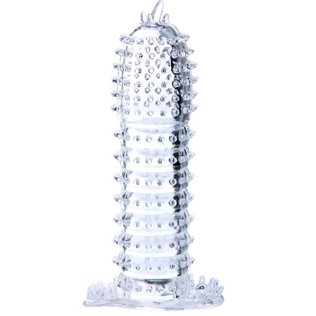 BAILE - PENIS SHEATH WITH TRANSPARENT STIMULATING POINTS 14 CM - My naughty haven #