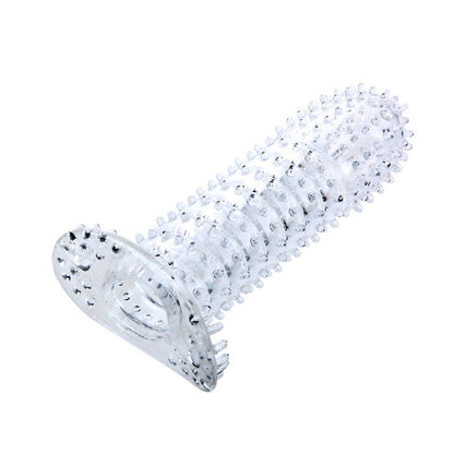 BAILE - PENIS SHEATH WITH TRANSPARENT STIMULATING POINTS 14 CM - My naughty haven #