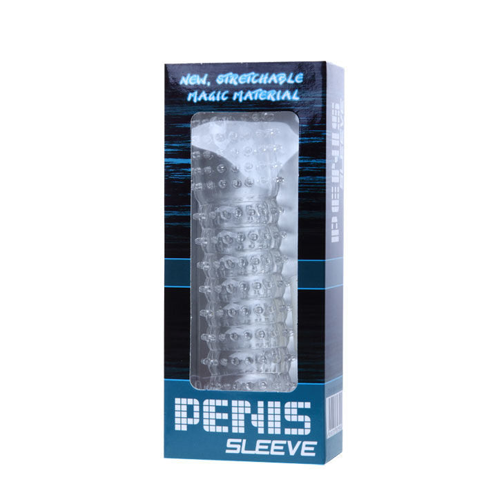 BAILE - PENIS SHEATH WITH TRANSPARENT STIMULATING POINTS 14 CM - My naughty haven #