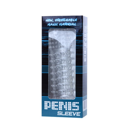 BAILE - PENIS SHEATH WITH TRANSPARENT STIMULATING POINTS 14 CM - My naughty haven #