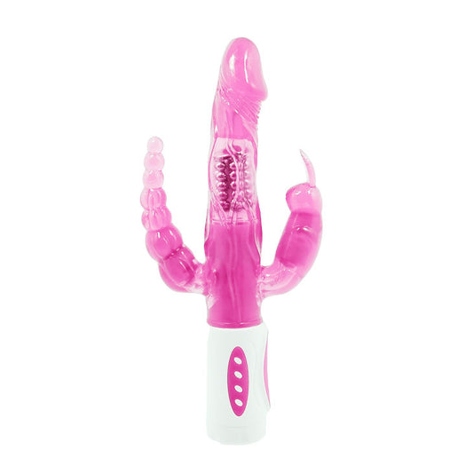 BAILE - PRETTY BUNNY TRIPLE VIBRATOR ROTATOR - My naughty haven #