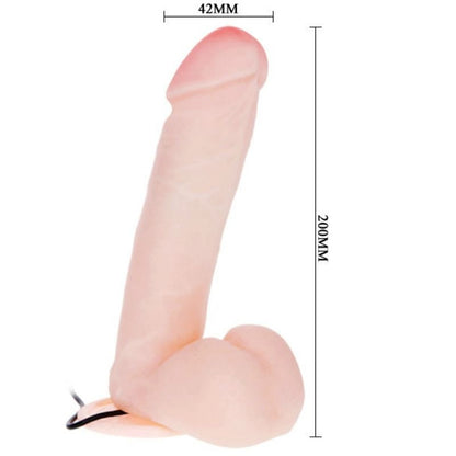 BAILE - REALISTIC DILDO WITH VIBRATION AND ROTATION 20 CM - My naughty haven #