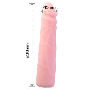 BAILE - REALISTIC SKIN TOUCH SILICONE DILDO 23 CM - My naughty haven #