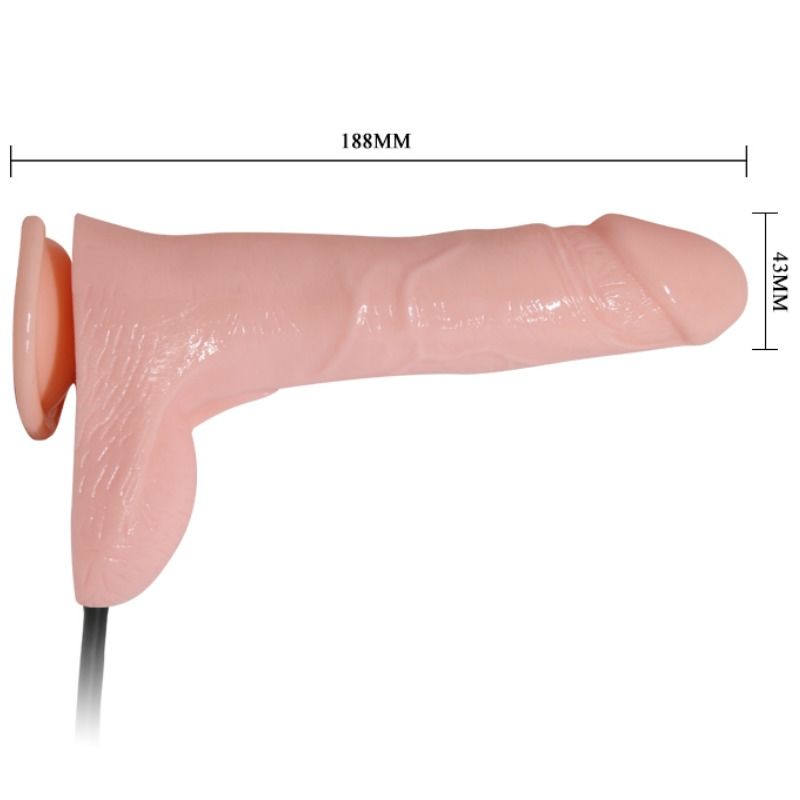 BAILE - REALISTIC VIBRATING AND INFLATABLE DILDO 18.8 CM - My naughty haven #