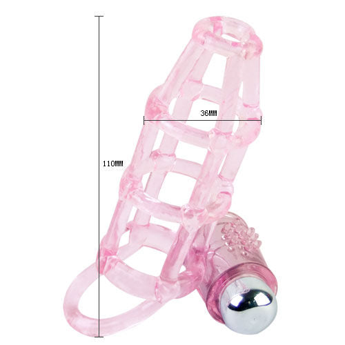 BAILE - SWEET 10 RHYTHMS SILICONE COVER AND RING FOR THE PINK PENIS - My naughty haven #