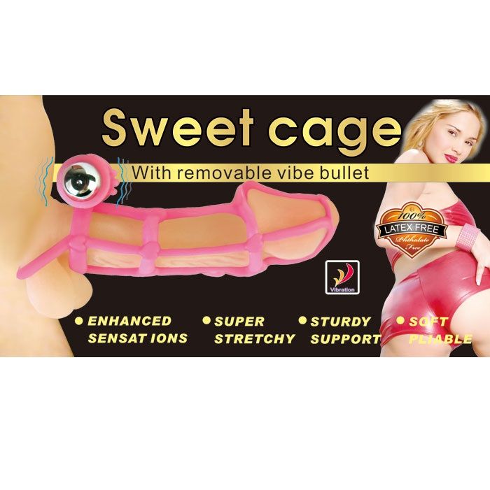 BAILE - SWEET 10 RHYTHMS SILICONE COVER AND RING FOR THE PINK PENIS - My naughty haven #