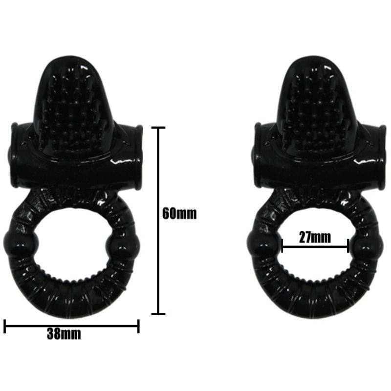 BAILE - SWEET RING VIBRATING RING WITH TEXTURED RABBIT - My naughty haven #