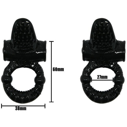 BAILE - SWEET RING VIBRATING RING WITH TEXTURED RABBIT - My naughty haven #