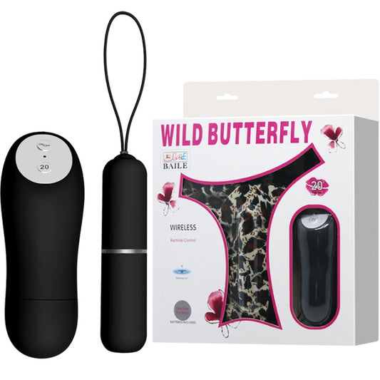 BAILE - THONG WITH VIBRATING BULLET AND REMOTE CONTROL BLACK - My naughty haven #