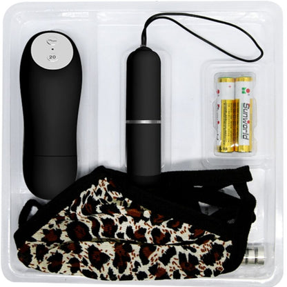 BAILE - THONG WITH VIBRATING BULLET AND REMOTE CONTROL BLACK - My naughty haven #