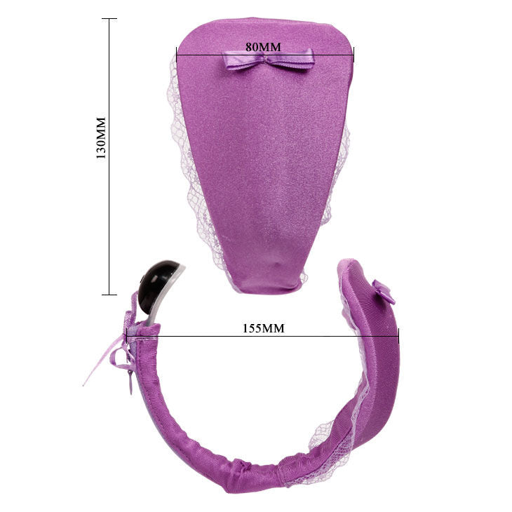 BAILE - THONG WITH VIBRATOR WITH LILAC REMOTE CONTROL - My naughty haven #