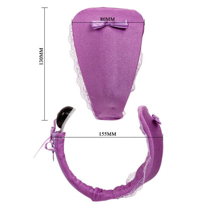 BAILE - THONG WITH VIBRATOR WITH LILAC REMOTE CONTROL - My naughty haven #
