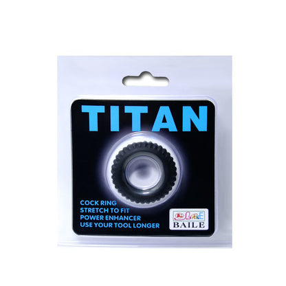 BAILE - TITAN COCKRING BLACK 1.9 CM - My naughty haven #