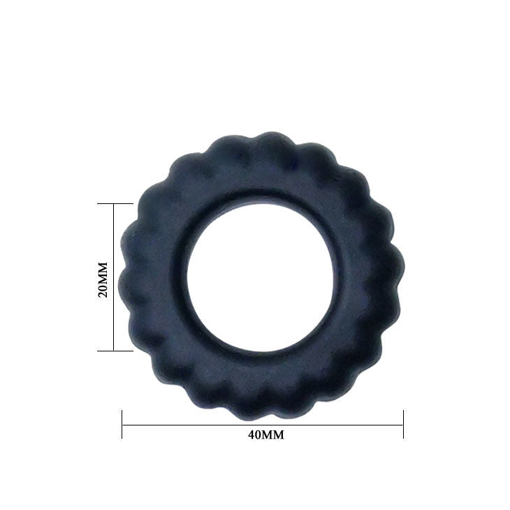 BAILE - TITAN COCKRING BLACK 2 CM - My naughty haven #