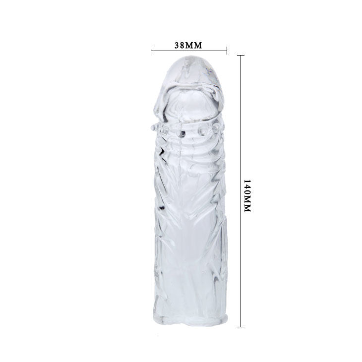 BAILE - TRANSPARENT SILICONE PENIS COVER 13 CM - My naughty haven #
