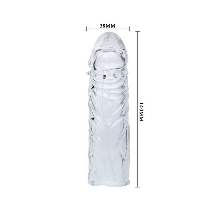 BAILE - TRANSPARENT SILICONE PENIS COVER 13 CM - My naughty haven #