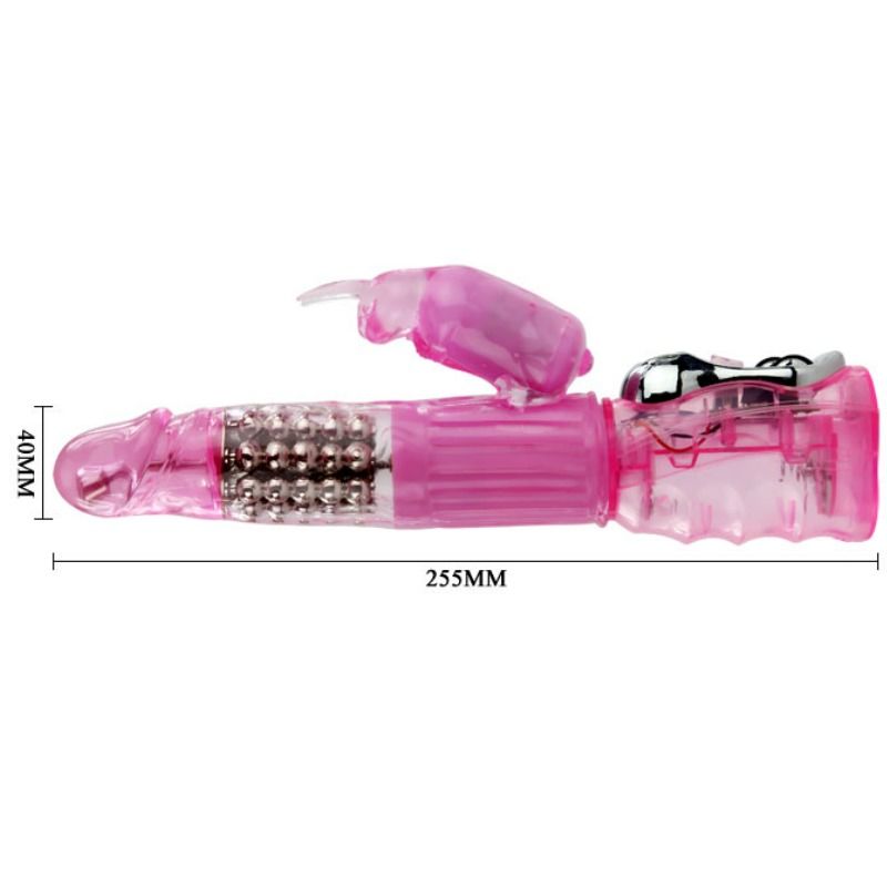 BAILE - VIBRATOR WITH ROTATION AND RABBIT MULTIVE SPEED AND MULTIROTATION - My naughty haven #
