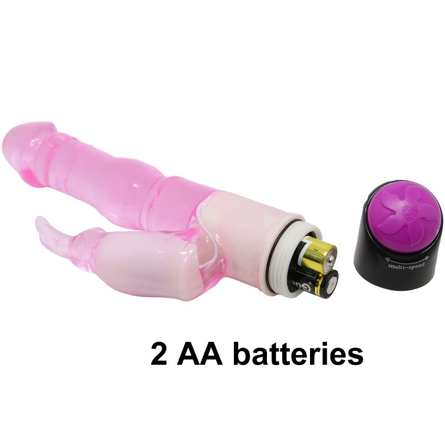 BAILE - WAVES OF PLEASURE FANTASY VIBRATOR WITH RABBIT 23 CM - My naughty haven #