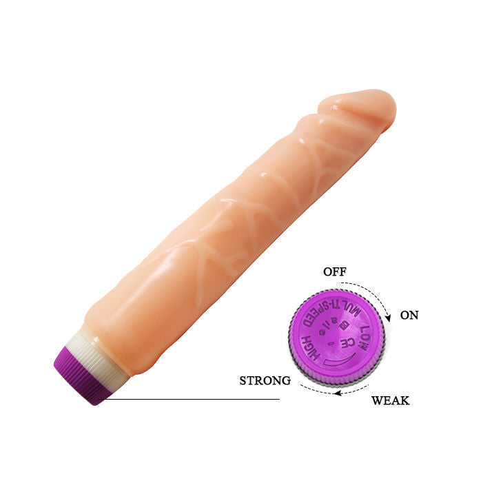 BAILE - WAVES OF PLEASURE REALISTIC VIBRATING 25.5 CM - My naughty haven #