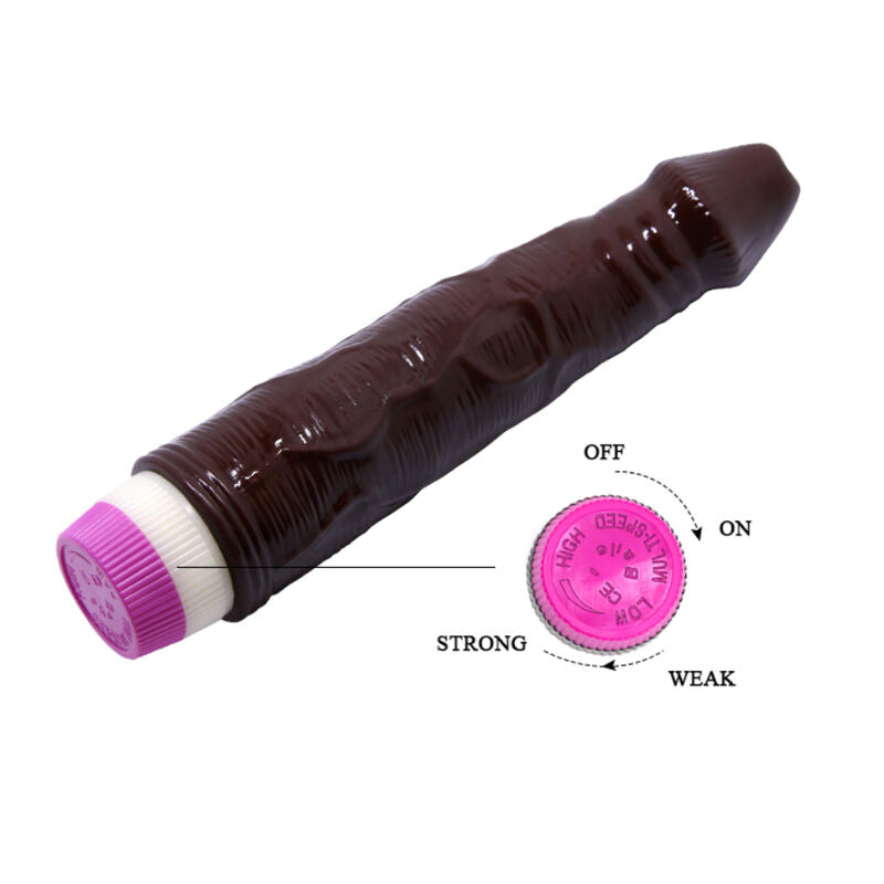 BAILE - WAVES OF PLEASURE VIBRATOR 23 CM BROWN - My naughty haven #