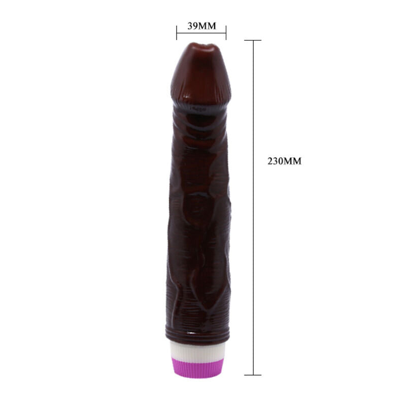 BAILE - WAVES OF PLEASURE VIBRATOR 23 CM BROWN - My naughty haven #